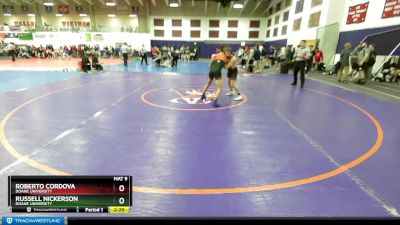 133 lbs Cons. Round 2 - Russell Nickerson, Doane University vs Roberto Cordova, Doane University