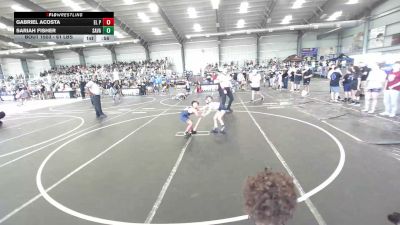 61 lbs Rr Rnd 1 - Gabriel Acosta, El Paso Texas WC vs Sariah Fisher, Savage House WC