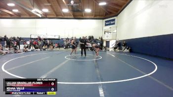180 lbs 3rd Place Match - Keana Valle, Menlo College vs Lillian Gradillas-Flores, Southern Oregon University