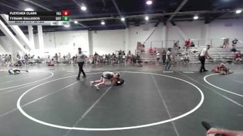 85 lbs Consi Of 4 - Fletcher Clark, Falls Academy vs Tyrann Gallegos, Southwest Hammers