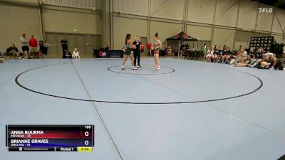 105 lbs Round 3 (8 Team) - Anna Buurma, Michigan vs Brianne Graves, Ohio Red