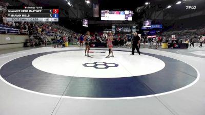 110 lbs Cons. Rd Of 16 - Miayalee Ortiz Martinez, FL vs Mariah Mills, FL
