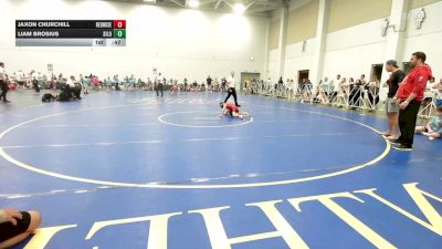 56 lbs Rr Rnd 2 - Jaxon Churchill, RedNose Wrestling School - EL vs Liam Brosius, Silo - EL