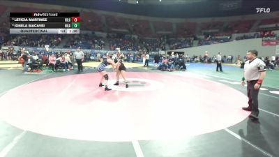 6A/5A Girls 170 Quarterfinal - Leticia Martinez, Hillsboro Girls vs Ionela Macavei, Hillsboro Girls