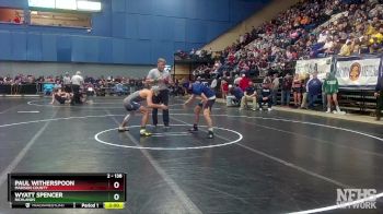 2 - 138 lbs Quarterfinal - Wyatt Spencer, Richlands vs Paul Witherspoon, Madison County