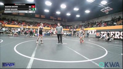 88 lbs Final - Daeton Brown, Shelton Wrestling Academy vs Ryder Walker, Hinton Takedown Club