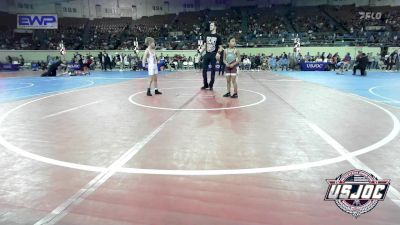 64 lbs Round Of 16 - Kyrah Dilworth, Blanchard Wrestling Club vs Bowen Leavitt, Ponca City Wildcat Wrestling