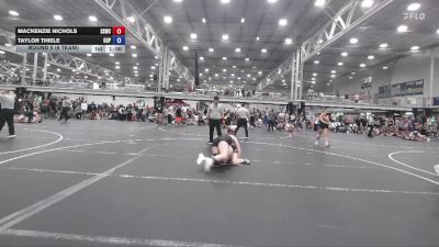 145 lbs Round 5 (6 Team) - Mackenzie Nichols, South Side WC vs Taylor Thiele, Ground Up USA