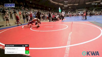 80 lbs Consi Of 8 #2 - Ryder Richardson, Keystone Wrestling Club vs Tyson Dickerson, Blue Devil Wrestling