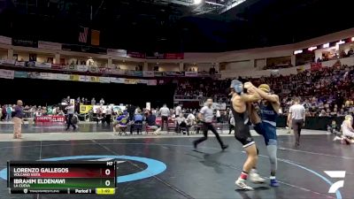 5A 145 lbs Semifinal - Lorenzo Gallegos, Volcano Vista vs Ibrahim Eldenawi, La Cueva