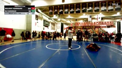 144 lbs Cons. Semi - Eli Cardenas, Inland Elite Wrestling Club vs Malakhy Rodriguez, Long Beach Wilson