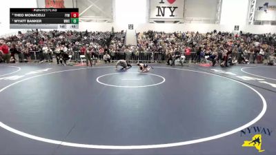 61 lbs 1st Place Match - Wyatt Banker, Wayne Wrestling Club vs Theo Monacelli, Falconer Youth Wrestling