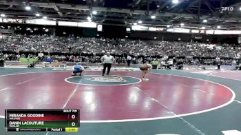 138 lbs Champ. Round 3 - Danin Lacouture, Siuslaw vs Miranda Goodine, Vallivue
