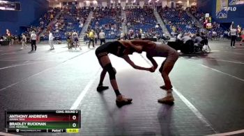 120 lbs Cons. Round 2 - Anthony Andrews, Sussex Tech vs BRADLEY RUCKMAN, Civic Memorial
