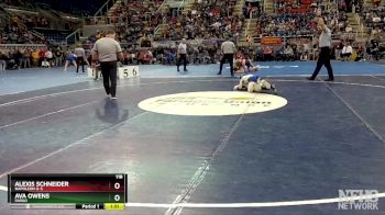 118 lbs Quarterfinal - Alexis Schneider, Napoleon G-S vs Ava Owens, Fargo