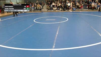 157 lbs Round 1 - Jake Waegli, Lincoln Standing Bear vs Gabe Foster, North Platte
