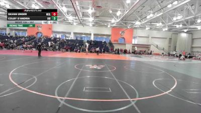 157 lbs Cons. Round 2 - Silvan Unger, Wesleyan (CT) vs Colby D`Andria, Oneonta State