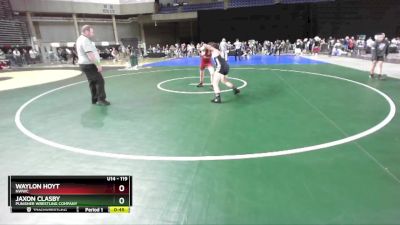 119 lbs Semifinal - Jaxon Clasby, Punisher Wrestling Company vs Waylon Hoyt, NWWC