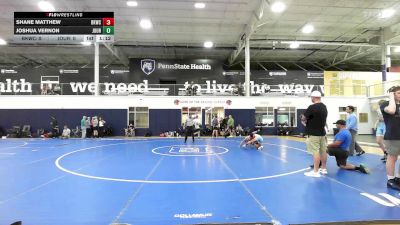 102 lbs Rr Rnd 2 - Shane Matthew, Blue Knights Alpha vs Joshua Vernon, Journeymen Wrestling Red - HSC