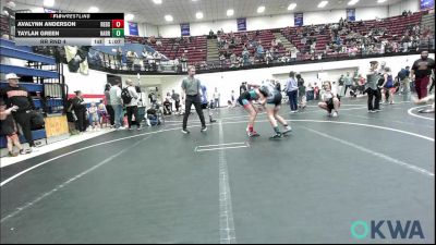 91 lbs Rr Rnd 4 - Avalynn Anderson, Redskins Wrestling Club vs Taylan Green, Harrah