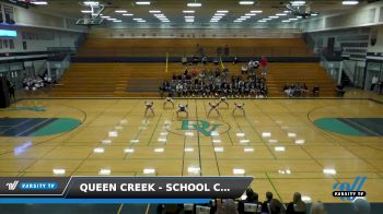 Queen Creek - School Cheer [2021 VARSITY SONG/POM ADV Day 1] 2021 USA Arizona Regional II