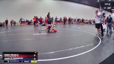 71 lbs Round 5 (8 Team) - Madelyn Rodriguez, Georgia United Blue vs Sasha Trujillo, Georgia United Red