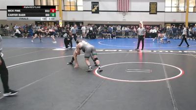 174Black lbs Final - Nick Fine, Columbia vs Carter Baer, Binghamton