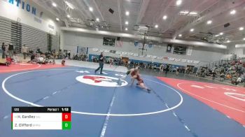 120 lbs Semifinal - Hayden Eardley, Wyoming Unattached vs Zavier Clifford, Big Piney Pinners Wrestling Club