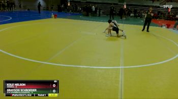 85 lbs Quarterfinals (8 Team) - Grayson Schroeder, Z-M (Zumbrota/Mazeppa) vs Kole Nelson, Waseca