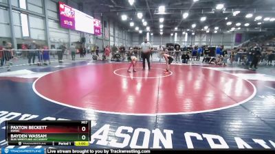 86 lbs Champ. Round 2 - Paxton Beckett, NWWC vs Bayden Wassam, Ruis Wrestling Accademy