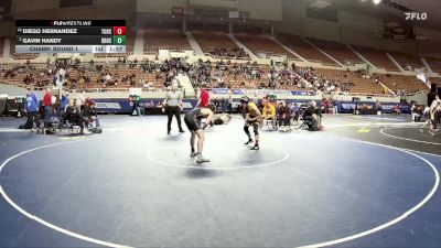 D1-215 lbs Champ. Round 1 - Maddux Botma, Liberty High School vs Nathanyel Arias, Kofa High School