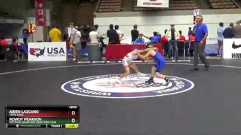 62 lbs Quarterfinal - Aiden Lazcano, Total Kaos vs Rowdy Pearson, Peterson Grapplers Wrestling Club