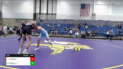 135 lbs Cons. Round 5 - Jason Shuey, Columbus North vs Vernon Riggins, Michigan West