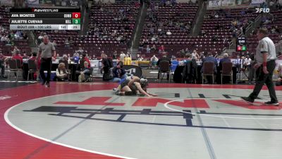 100 lbs Consi 2 - Ava Montes, Cumberland Valley-G vs Juliette Cuevas, Bellwood Antis-G