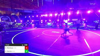 54 lbs Final - Zane Montoya, Juggernaut WC vs Sebastian Garcia, Duran Elite