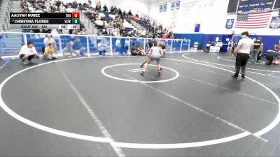 120 lbs Cons. Round 4 - Aaliyah Nunez, Sonora vs Christina Flores, Villa Park