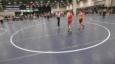 132 lbs 5th Place Match - Landon Blanton, Alber Athletics Wrestling Club vs Maddox Preskitt, Ranger 47 Wrestling Club