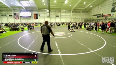 132 lbs 1st Place Match - Sebastian Quintana, Sierra Vista vs Caden Cook, Faith Lutheran