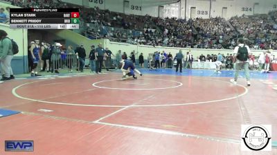 110 lbs Consi Of 32 #1 - Kylan Stark, Bartlesville JH vs Bennett Priddy, Bridge Creek Wrestling