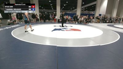 72 kg Cons. Rd Of 16 - Kyle Lew, WAR Training Center vs Gabriel Delgado, SOUTHWEST WRESTLING CLUB