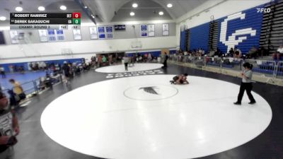 144 lbs Champ. Round 3 - Robert Ramirez, Pacifica High School vs Derek Sakaguchi, Graplr Academy