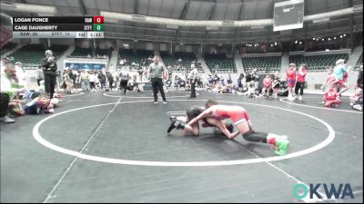 70 lbs Semifinal - Logan Ponce, Raw Wrestling Club vs Cage Daugherty, Standfast