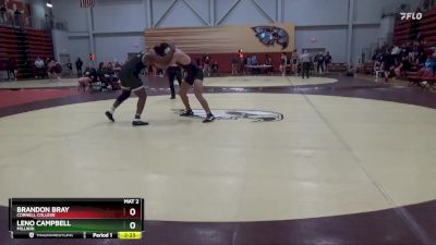 285 lbs Champ. Round 1 - Brandon Bray, Cornell College vs Leno Campbell, Millikin