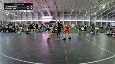 157 lbs Champ. Round 1 - Tyson Seeger, California vs Caden Elliott, Arizona