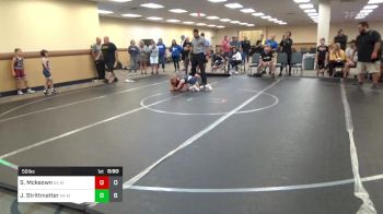 50 lbs Rr Rnd 1 - Scarlett Mckeown, K4 Mat Assassins Red vs Jace Strittmatter, K4 Third Monkey