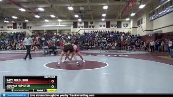 220 lbs Semifinal - Indy Ferguson, Lisbon vs Joshua Hemsted, Carlisle