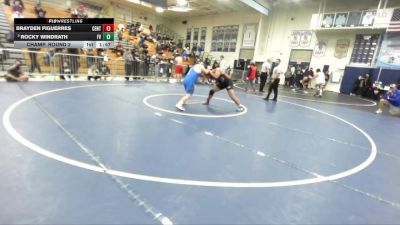 215 lbs Champ. Round 2 - Rocky Windrath, Fountain Valley vs Brayden Figuerres, Centennial