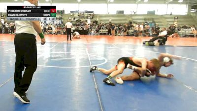 120 lbs Rr Rnd 2 - Preston Bubash, Quest School Of Wrestling Gold - HSB vs Ryan Blewett, Triumph Maize - HSB