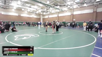 120 lbs Cons. Round 1 - Jazmin Cornejo, Santa Fe vs Jenny Alvarado, Banning