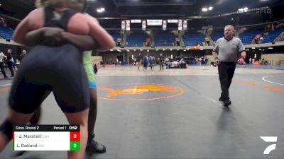 285 lbs Cons. Round 2 - Jeremy Marshall, Evanston vs Lucas Oseland, Springfield (Sacred Heart-Griffin)